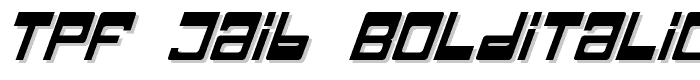 TPF Jaib BoldItalic font